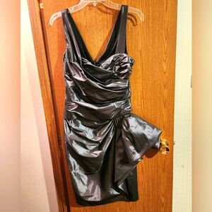 Maggy London Gray Size 12 Formal Dress